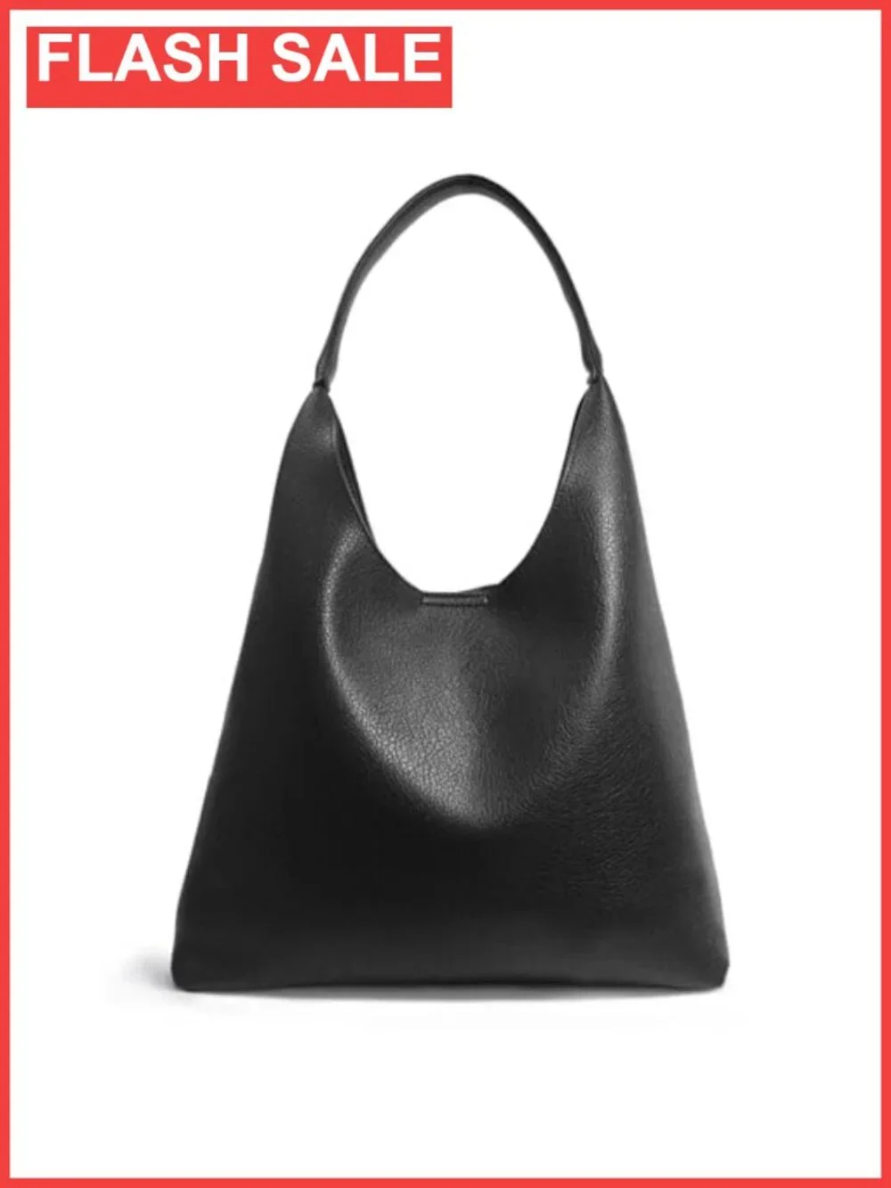 Soft Vegan Leather Hobo Bag Slouchy Shoulder Tote Purse